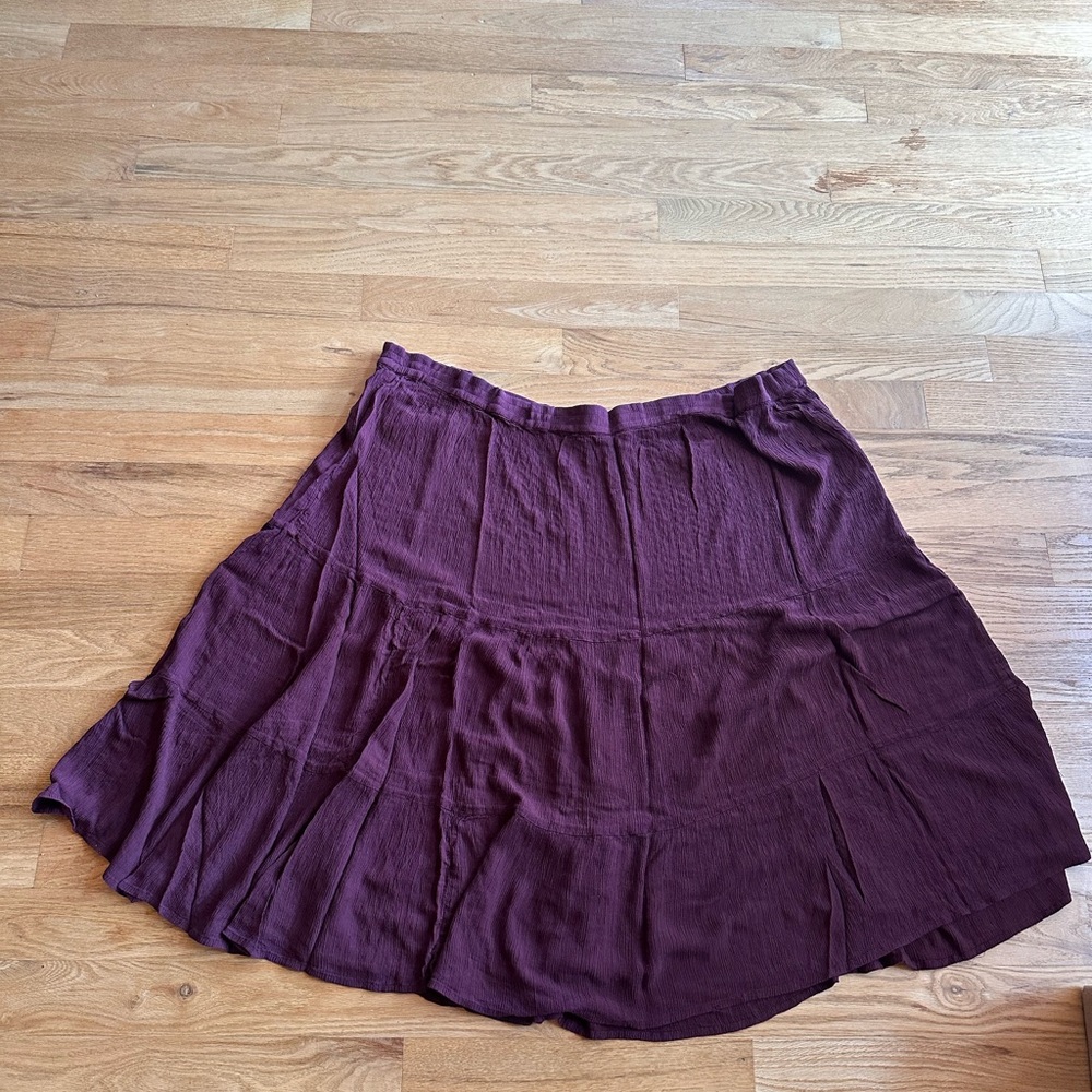 Chic Plum Women's Skater Skirt